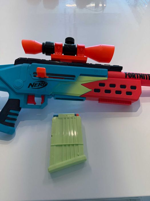Nerf Fortnite Storm Scout Snajperka F8346 + 6 Strzałek