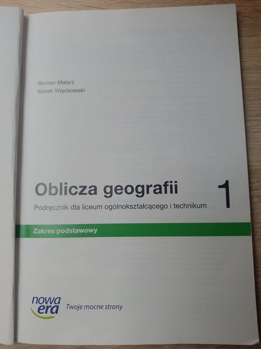 "Oblicza geografii 1" Podręcznik do liceum i technikum podstawowy
