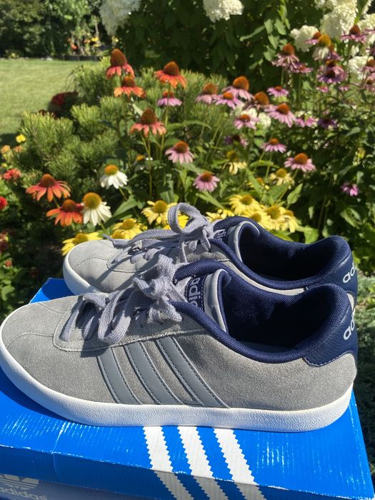 Adidas szare naturalny zamsz