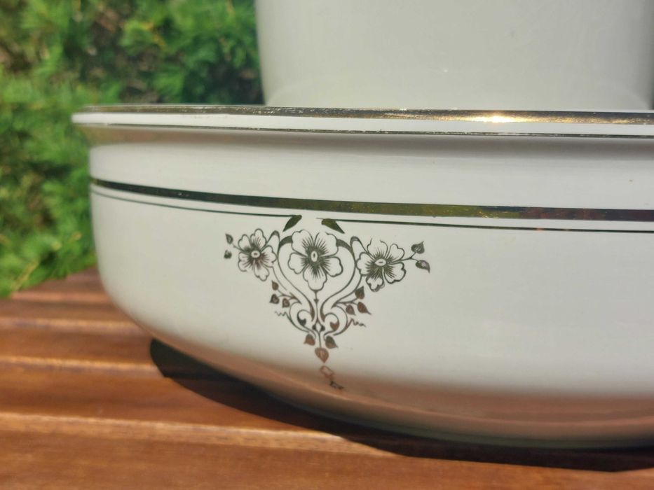 Zestaw łazienkowy Boch, duży dzbanek i miska, art deko