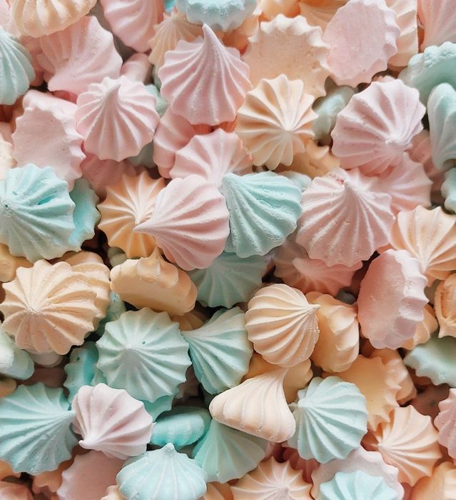 Bezy małe różowo niebieskie pastelowe 30g