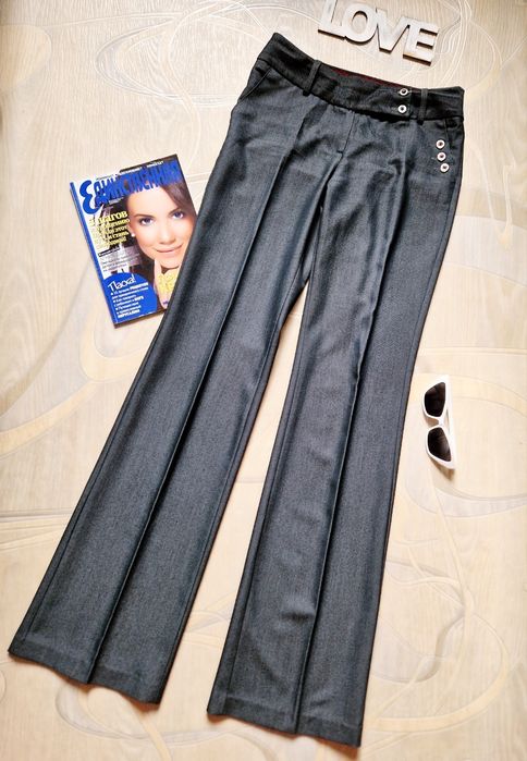 Сірі ділові класичні брюки штани 34 - XS розмір