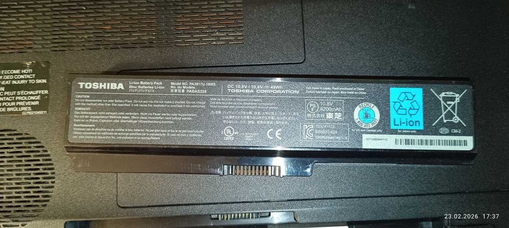 Laptop Toshiba Satellite L670-11M (na części) + bateria 4200 mAh