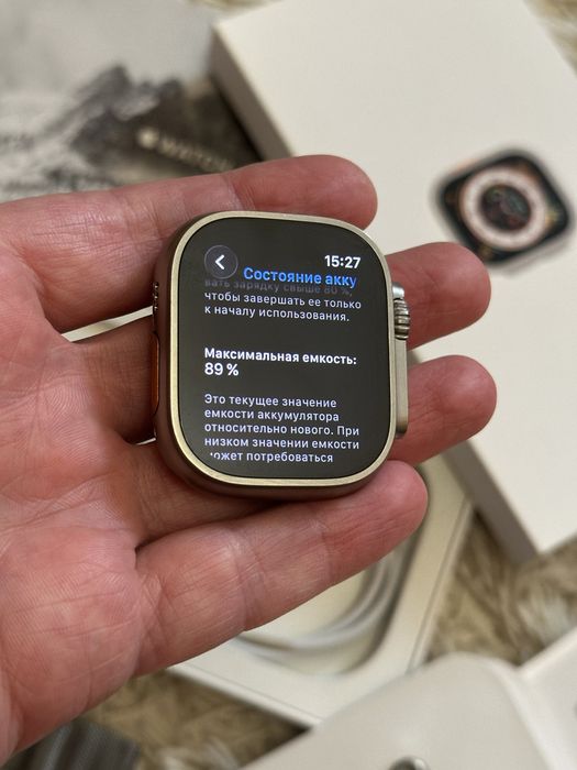 Apple Watch Ultra 1 Titanium 49 mm смарт часы чистый айклауд