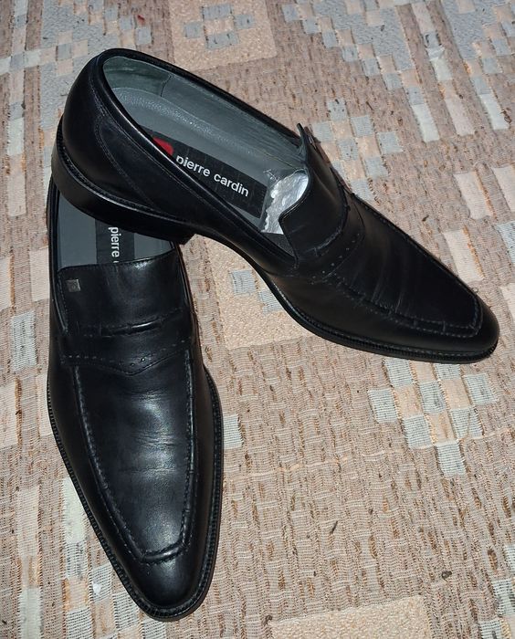 Кожаные мужские туфли / лоферы Pierre Cardin (размер 40)новые