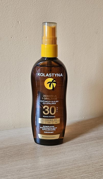 Nowy odżywcy olejek do opalania Kolastyna SPF 30 150 ml