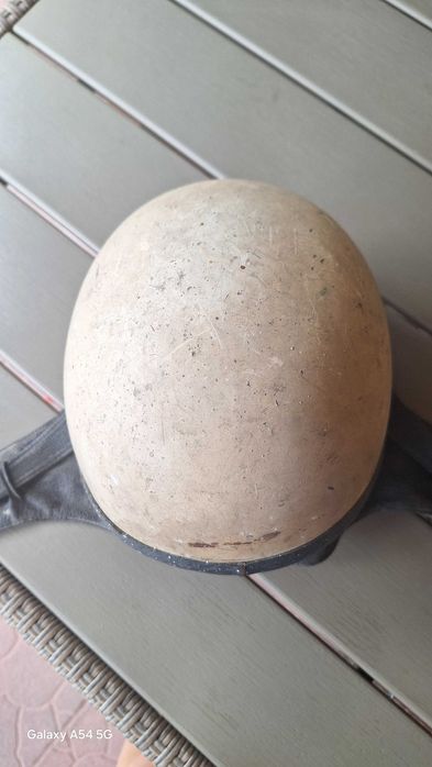 Kask na motocykl z PRL - orzeszek.