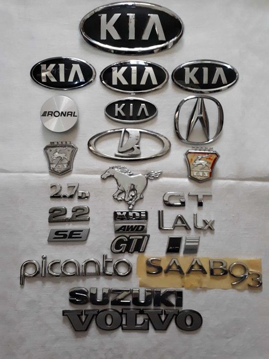 Эмблема значок Kia/Volvo/Acura/SUZUKI/XDi/ВАЗ /ГАЗ  Оригинал