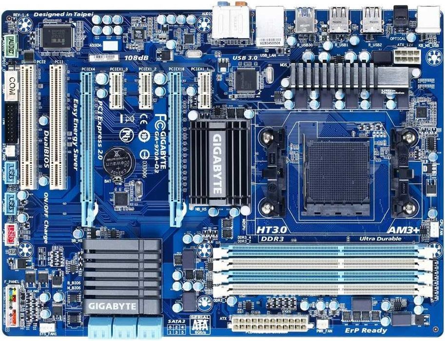 Материнская плата под ремонт Gigabyte GA-970A-D3 AM3+ AMD 970