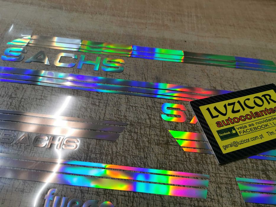 Autocolantes em vinil  holográfico