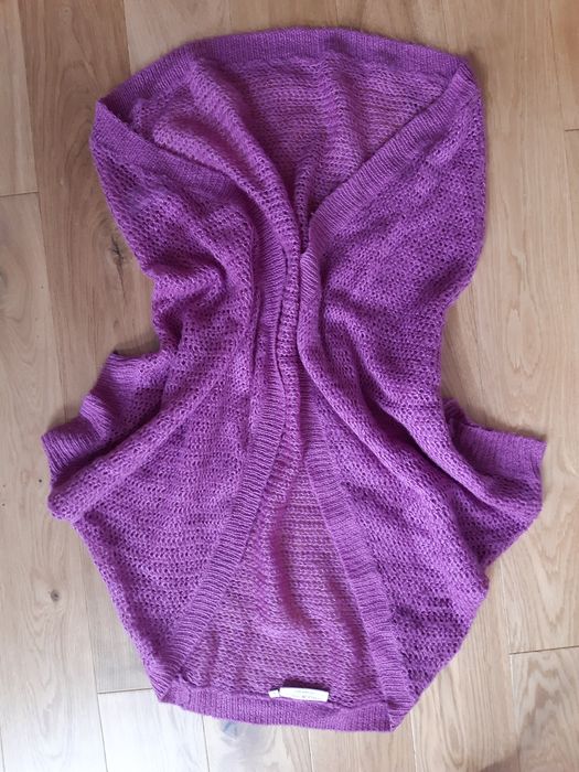 Fioletowa narzutka/ sweterek oversize
