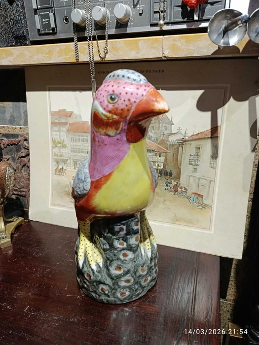Faisão Porcelana Chinesa Antiga Carimbado
