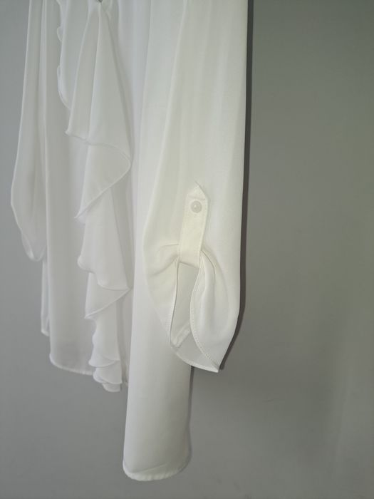 Blusa L branca co folho