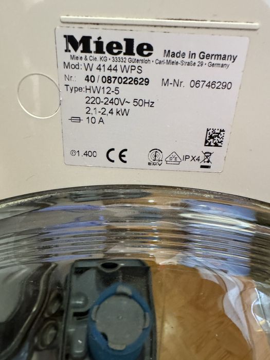 Пралка Miele w4144, духова шафа ventolux Барселона