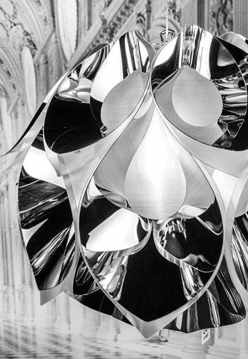 SLAMP - candeeiro suspenso FLORA silver