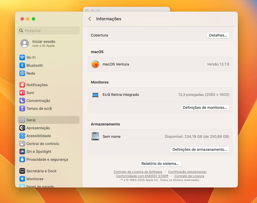 MacBook Pro 13” 2017 | i5 3.1GHz | 8GB | 256GB | Bateria nova