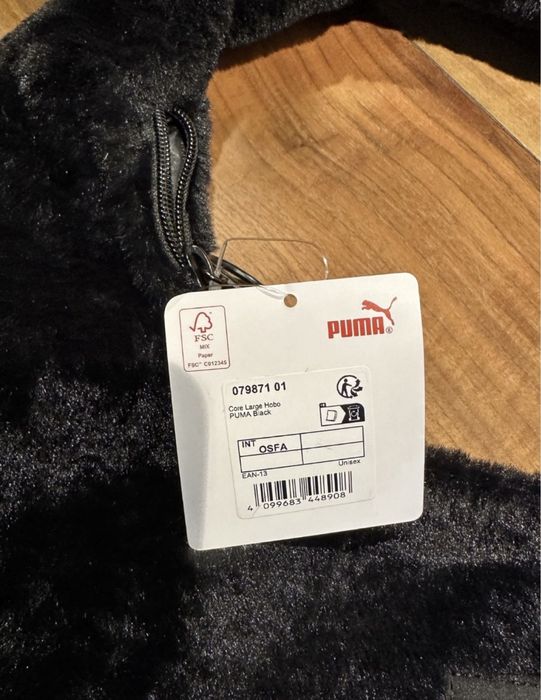 oryginalna Torba torebka Puma Core Large Duża futerko miesci A4