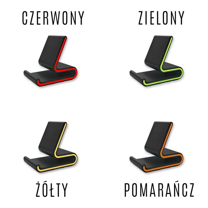 Nowoczesna podstawka na telefon | Różne kolory | Na biurko, szafkę