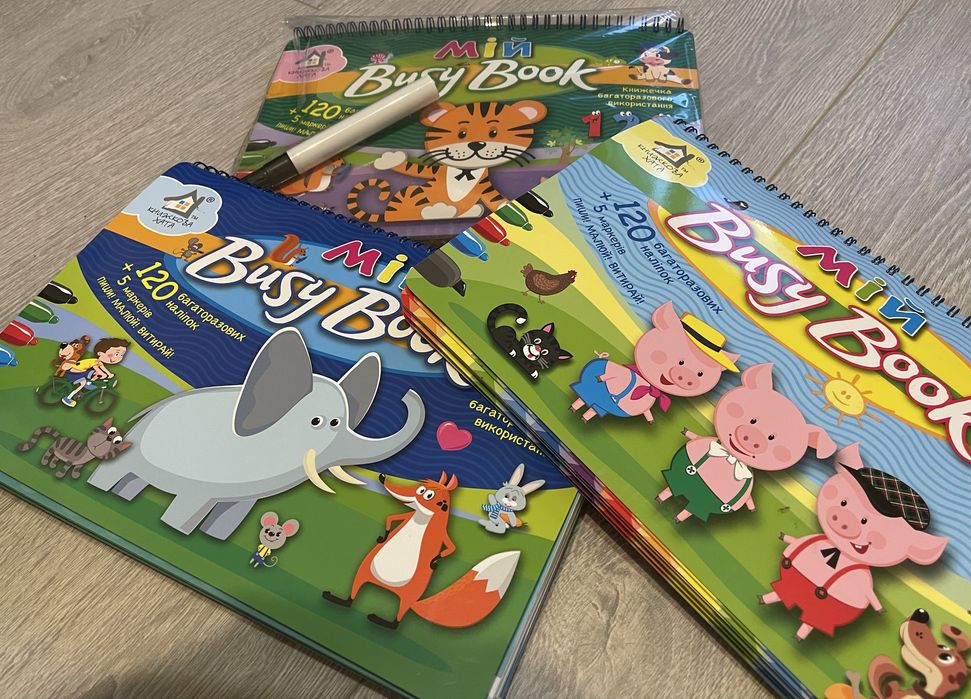ДИВО-КНИЖКА Мій Busy Book  багаторазова, с 2 до 7 років