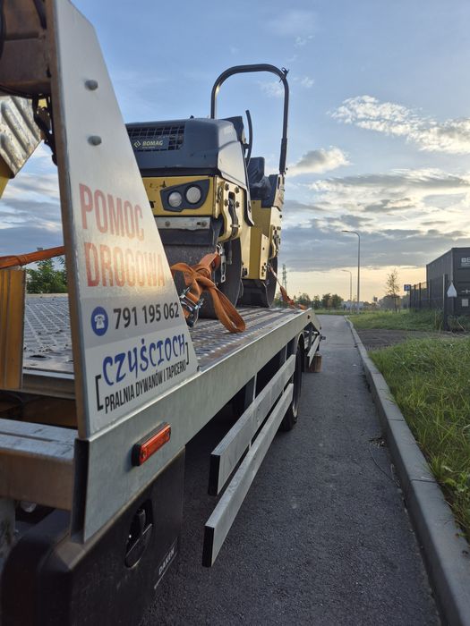 Pomoc drogowa laweta transport aut maszyn autolaweta transport busów