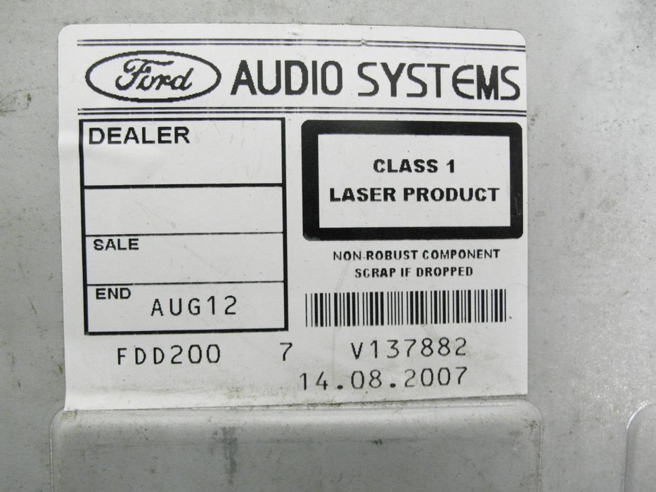 Radio Ford Focus Mk2 II 7m5t18c815ba + Kod