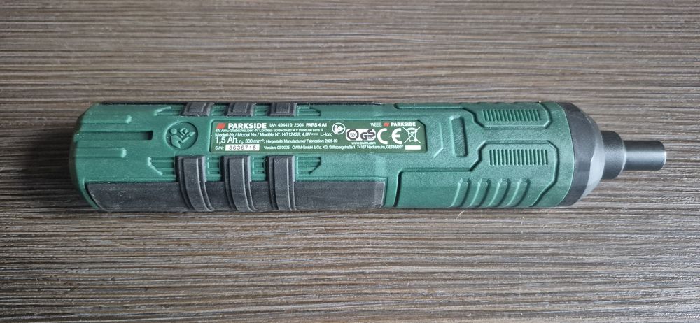 Mały wkrętak PARKSIDE PARS 4 A1 z bitami