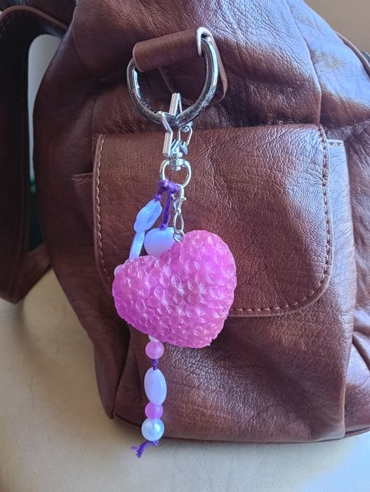 Bag charm coração