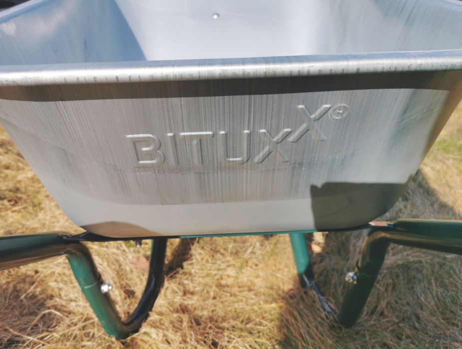 Lekka Taczka 100L Ogrodowa Budowlana Misa z Ocynku Pneumatyczne Koło