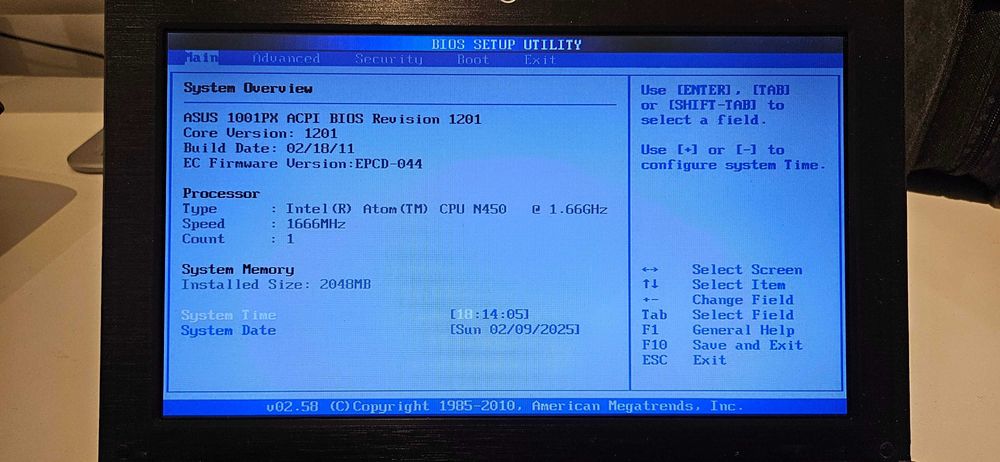 Asus 1001px mini laptop