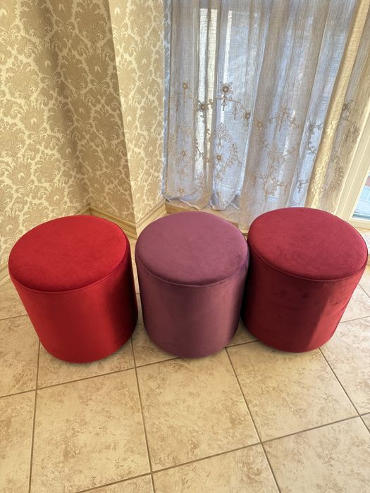 М'який, высокий круглий пуф