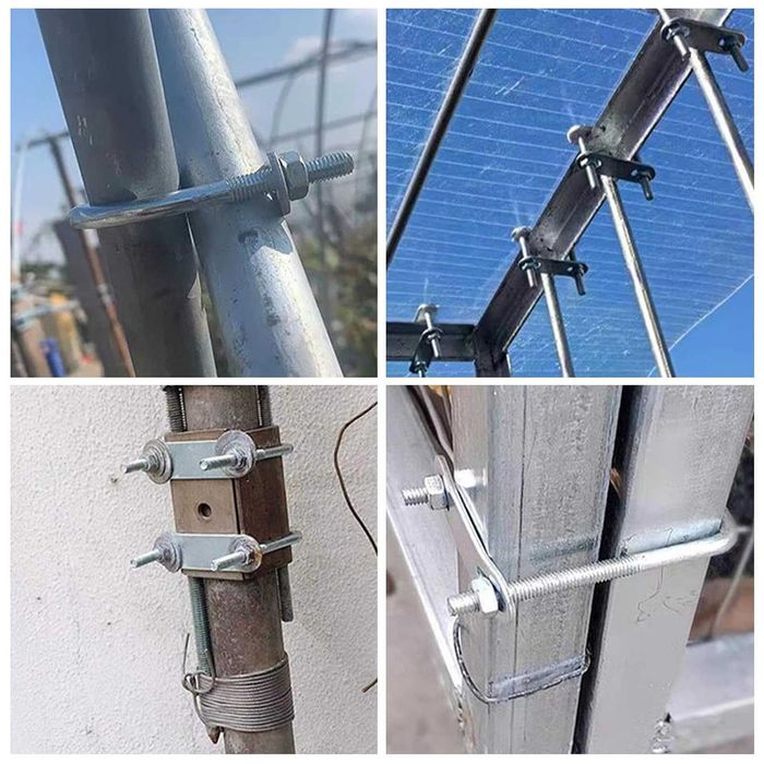 Śruba montażowa typu U 50x80mm 4 sztuki stal nierdzewna Nizirioo