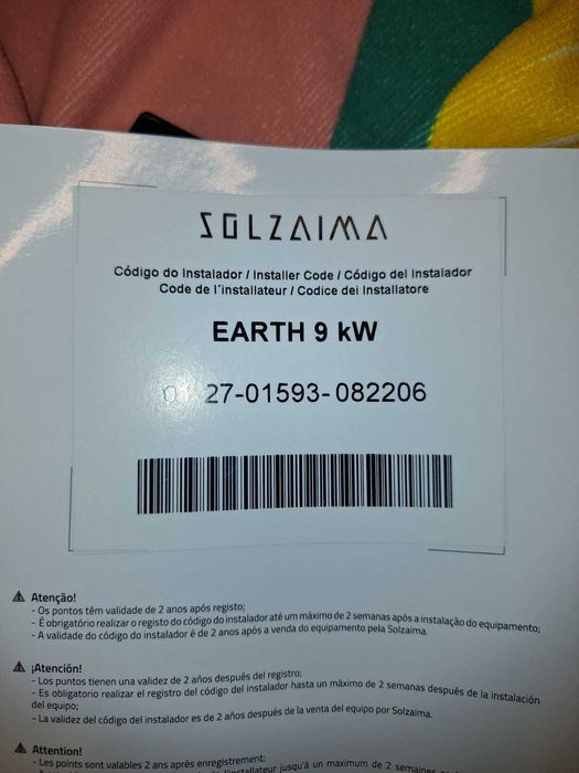 SOLZAIMA RECUPERADOR AR PELLETS E ARTH 9kW - usado