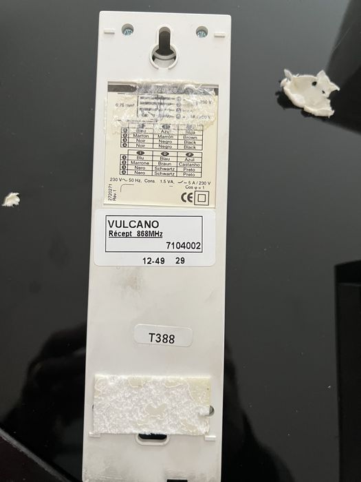 Termostato sem fios Vulcano para caldeiras de aquecimento