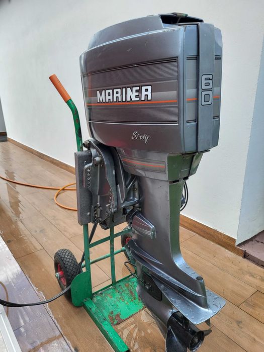 Mariner 60 KM silnik zaburtowy stopa L, Film + manetka