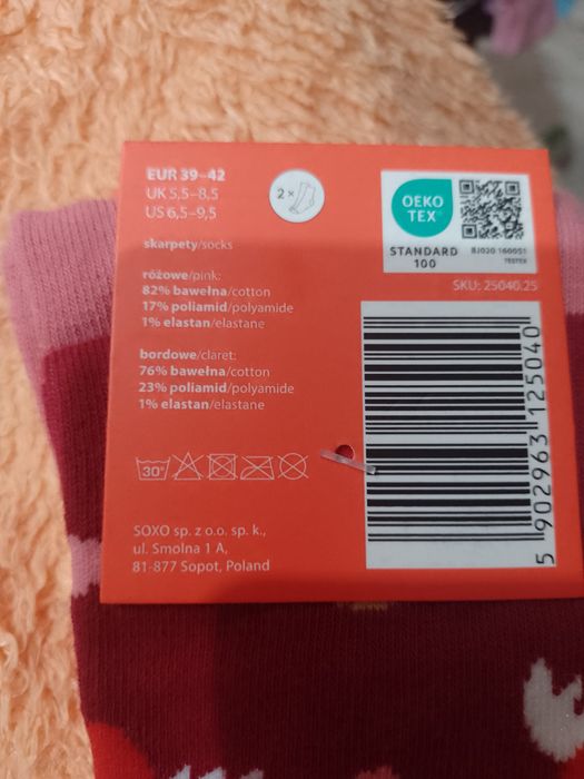 Walentynki ,skarpety