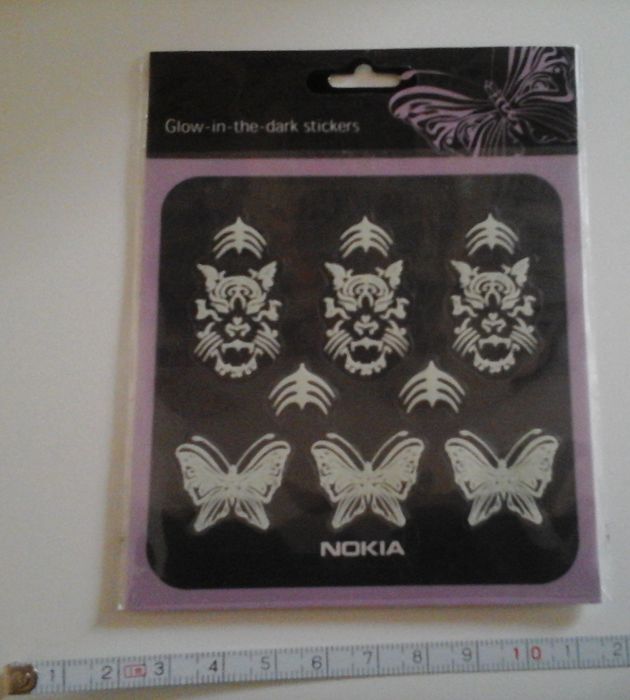 Conjunto de 8 stickers/autocolantes Nokia