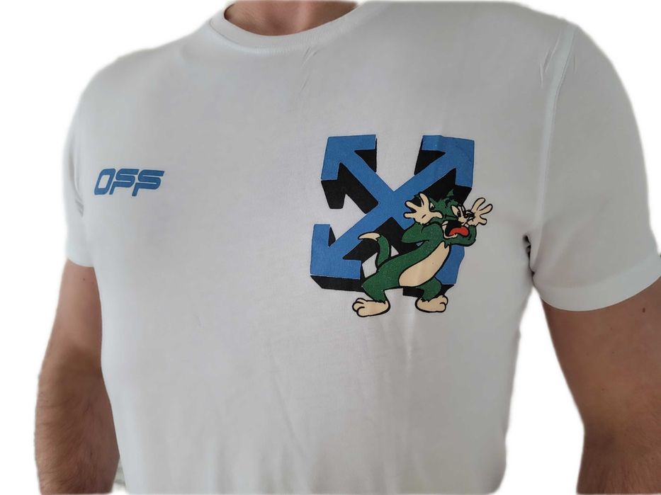 OFF WHITE Koszulka T-shirt biała Unikat Wyprzedaż