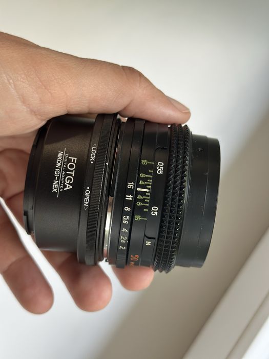Об’єктив Геліос 81Н 2/50 + перехідник FOTGA на Sony E