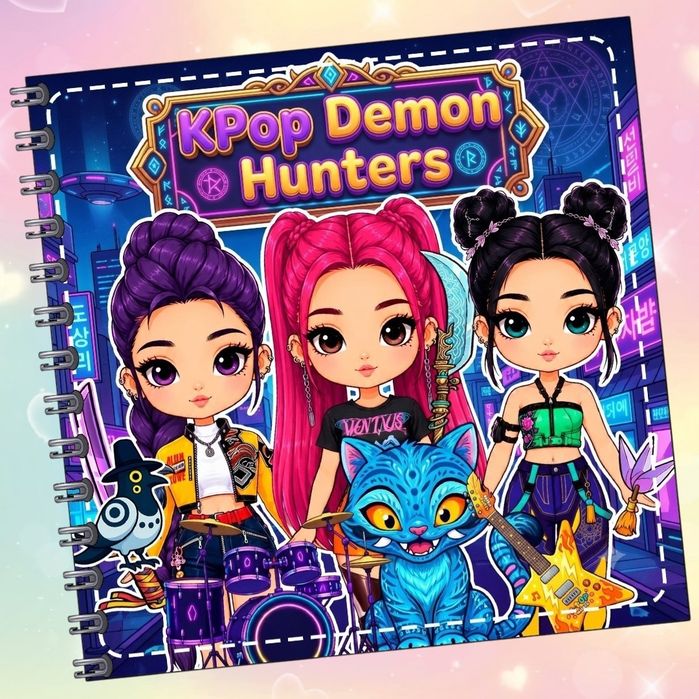 Альбом на липучках" К-рор Demon Hunters"