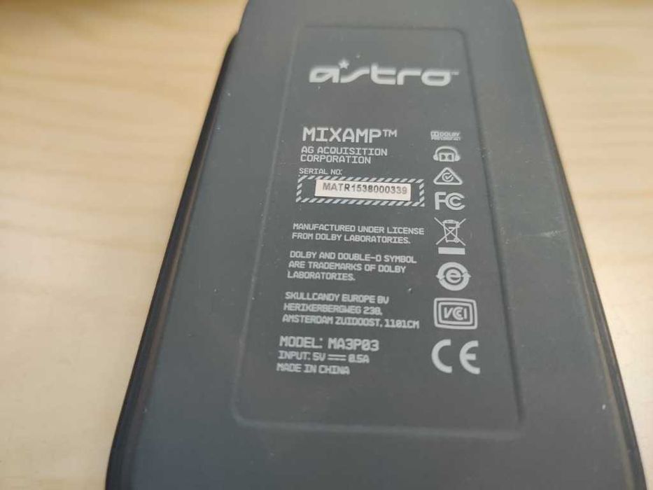 Zewnętrzna karta dźwiękowa ASTRO Gaming MixAmp, czarna