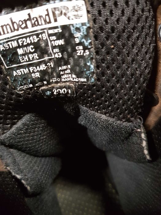 Buty robocze TIMBERLAND rozm 43 wkł 28,5 cm S3