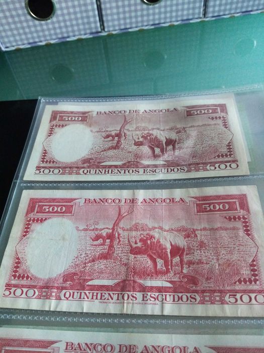Anfgola 500 escudos 62 e 70