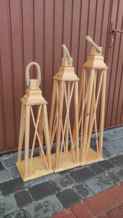 Lampiony 3 sztuki komplet