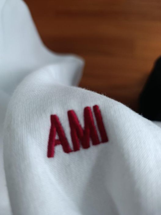 Hoodie Branco Ami Paris tamanho L