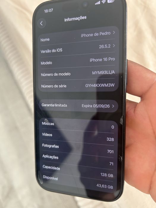 Iphone 16 pro semi novo