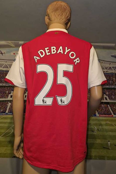 Arsenal F.C. Nike Fit 2006-08 home #25 Emmanuel Adebayor size: L