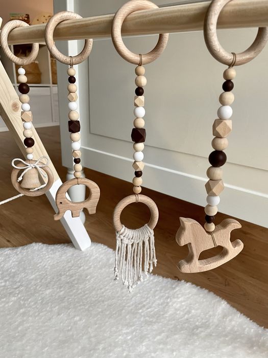 Pakiet 4 zawieszek do stojaka edukacyjnego Baby Gym