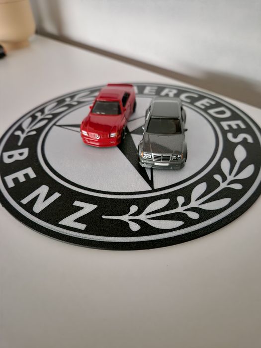 Dekoracyjna okrągła tabliczka ścienna logo MERCEDES znak hot wheels