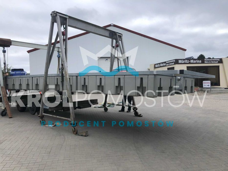 Platforma pontonowa do łodzi mieszkalnych, hausbootow 10x3m