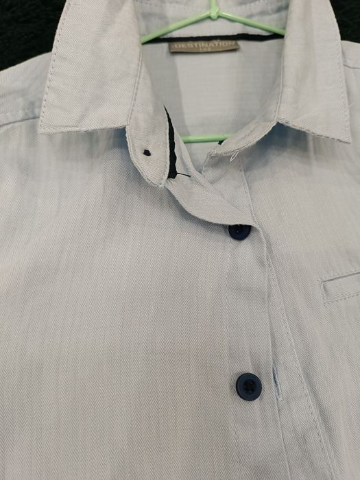 Koszula niebieska długi rękaw chłopięca rozm. 152